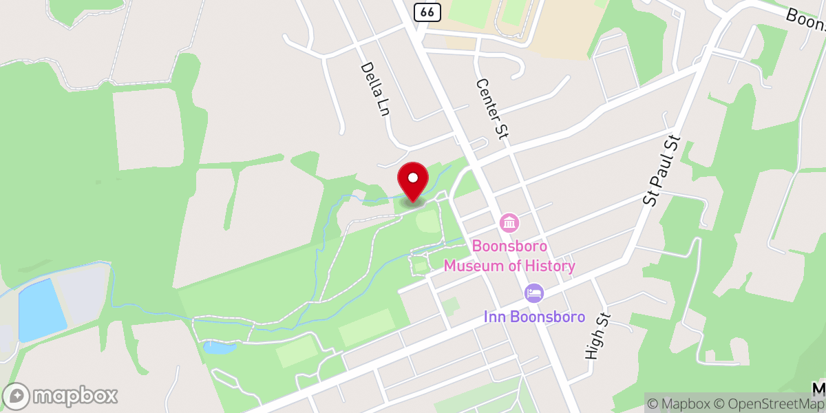 Map showing location of Shafer Park