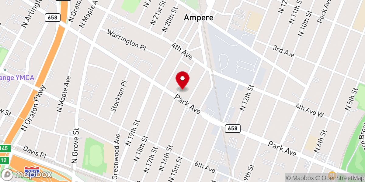 Map showing location of Park Avenue Christian Church Disciples of Christ