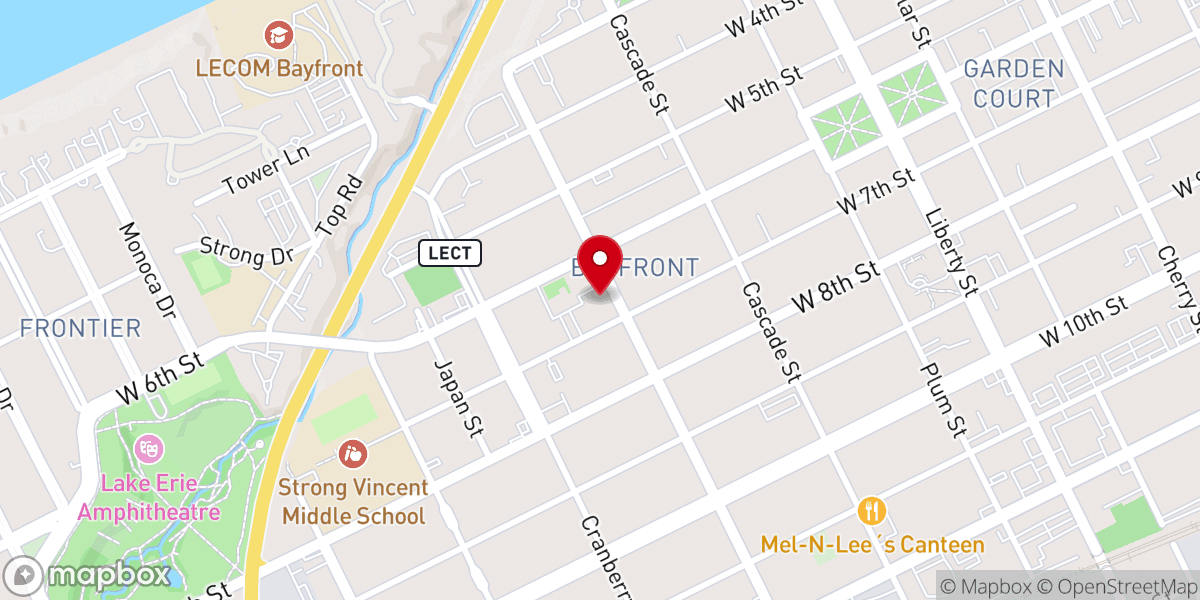 Map showing location of St. Andrew Catholic Church