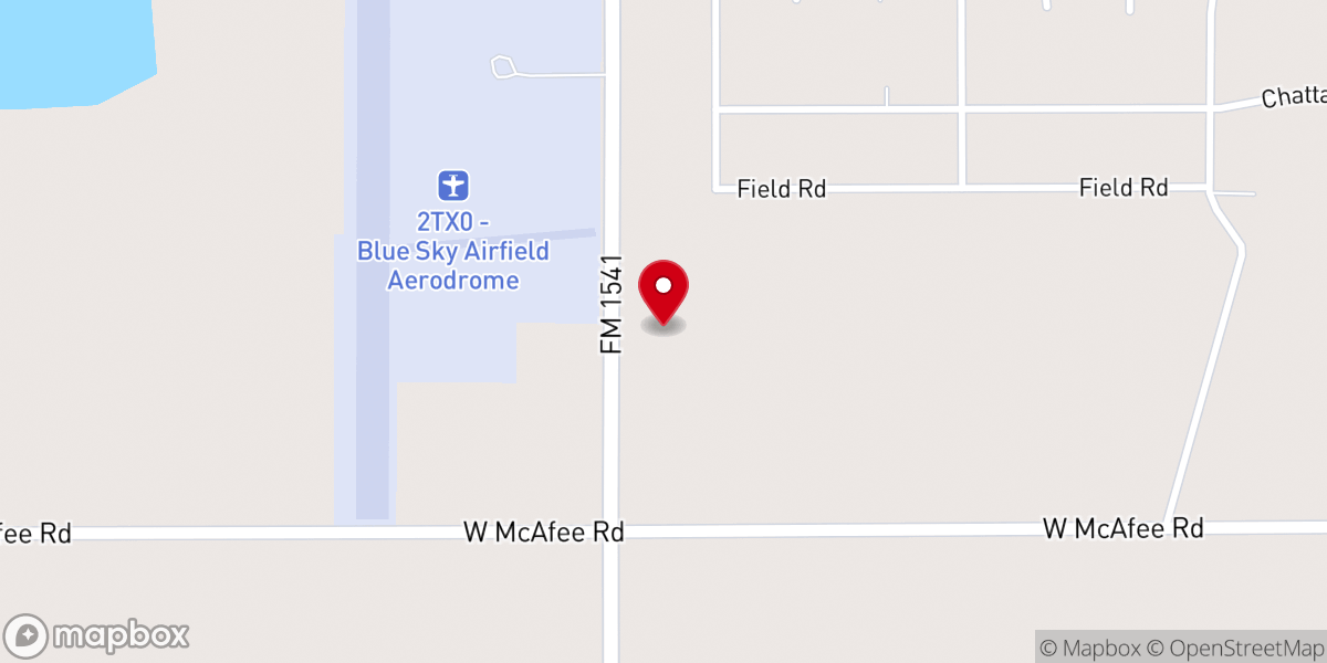 Map showing location of Crossroads Country Church