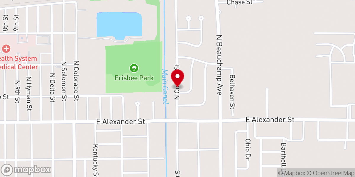 Map showing location of Spoken Word Healing and Deliverance Ministries