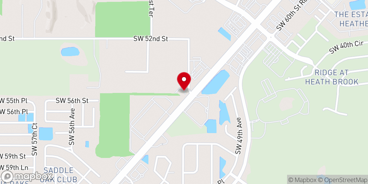 Map showing location of Cross Pointe Church Ocala