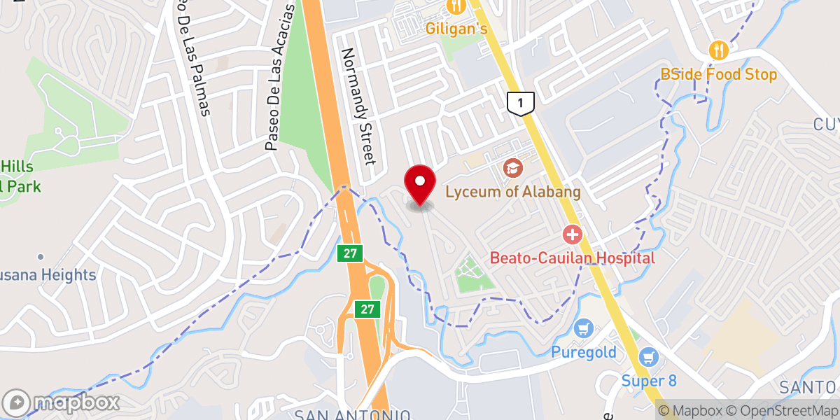 Map showing location of Victory Fundamental Baptist Church