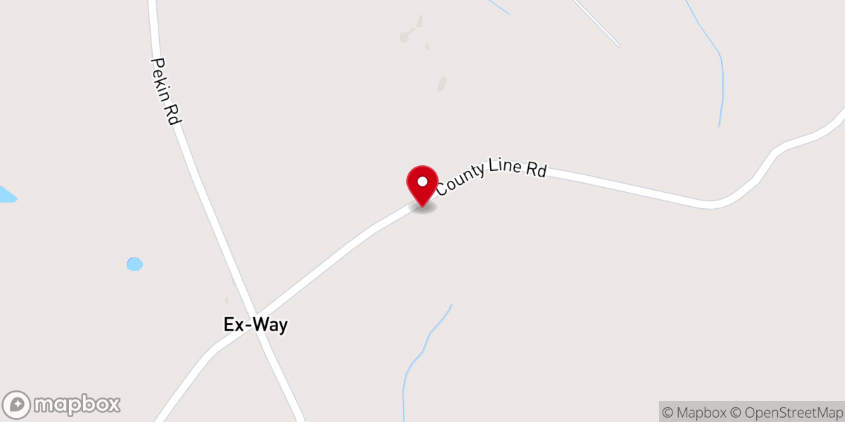 Map showing location of Ex-Way Baptist Church