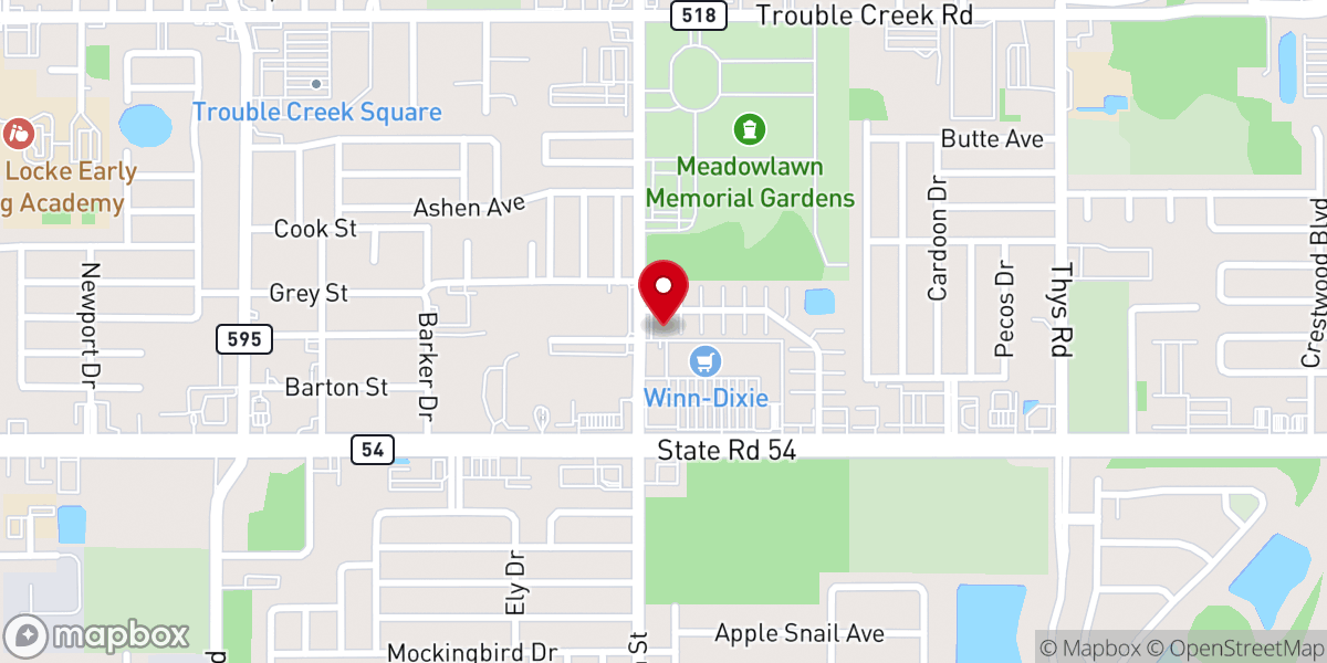 Map showing location of Sacred Heart of Jesus