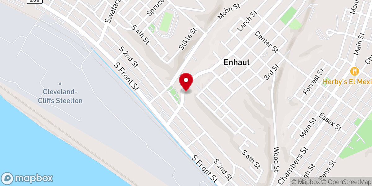 Map showing location of Enhaut Church - The Living God