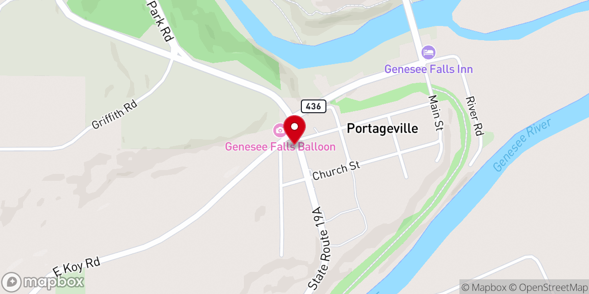 Map showing location of The Portageville Chapel