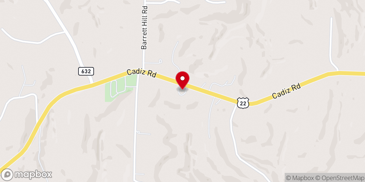 Map showing location of Center United Methodist Church