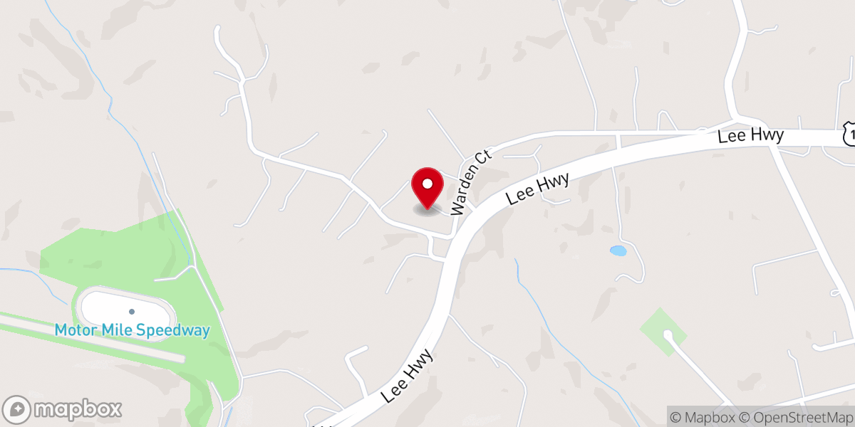 Map showing location of New River Baptist Church