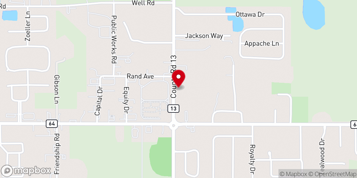 Map showing location of Pine Grove Church