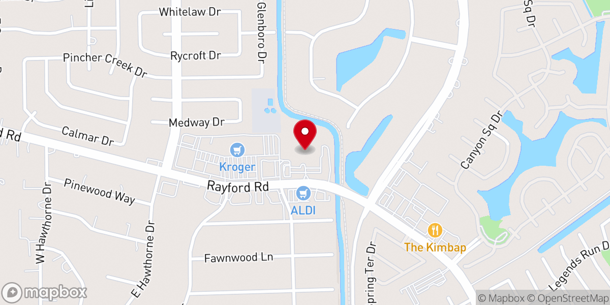 Map showing location of Faith United Methodist Church of Spring
