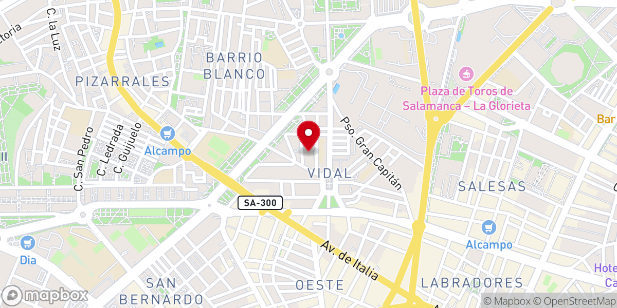 Map showing location of Catecumenium Parroquia de Cristo Rey