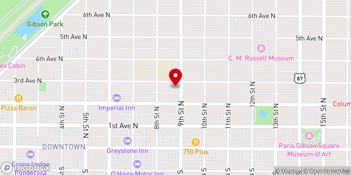 Map showing location of Set Free Christian Fellowship - Food Distribution Center