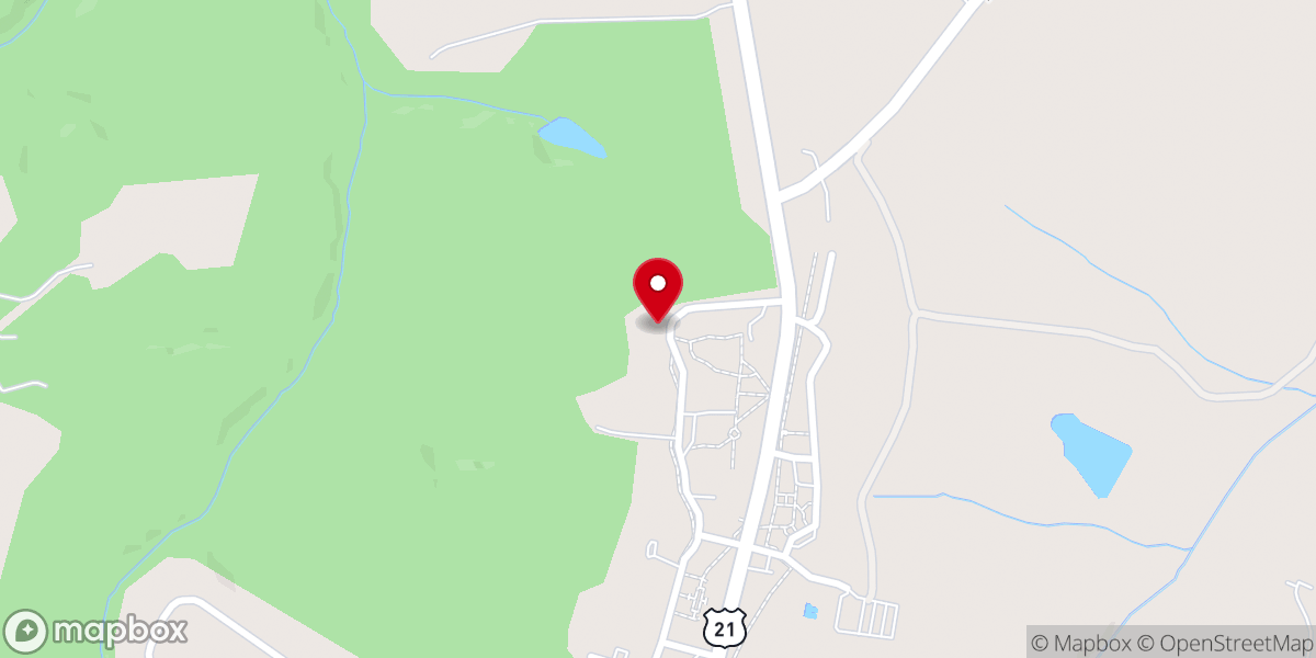 Map showing location of Barium Springs Home-Children