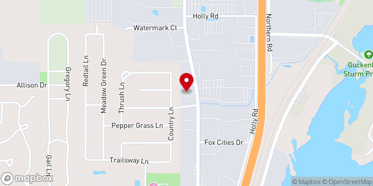 Map showing location of New Franklin wis