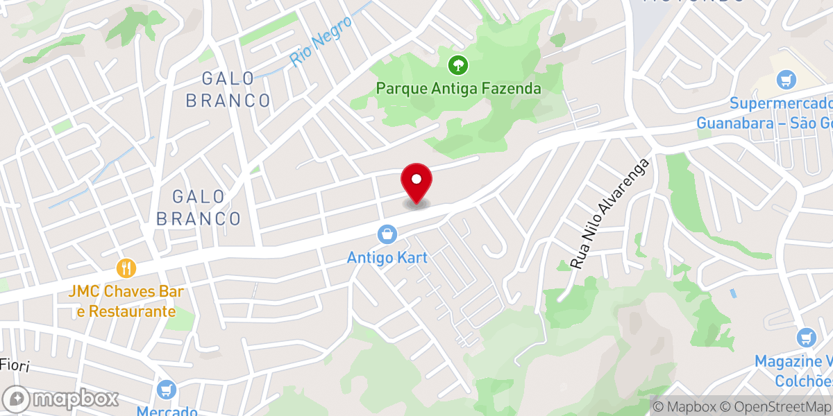 Map showing location of Igreja Enviar