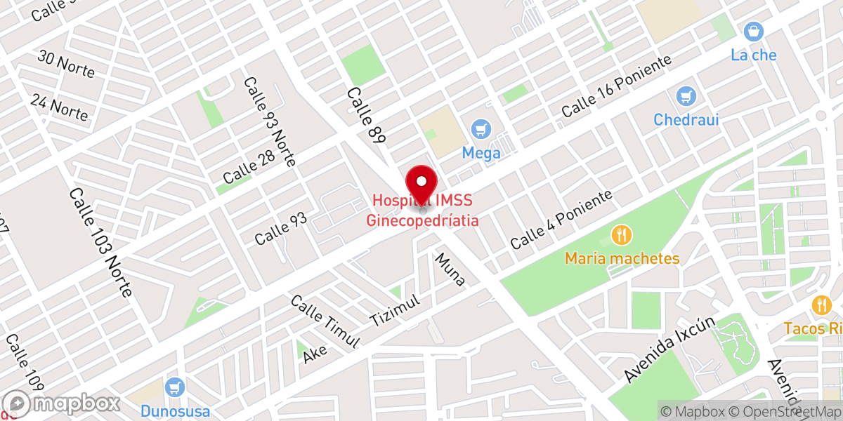 Map showing location of Iglesias de Dios en mexico