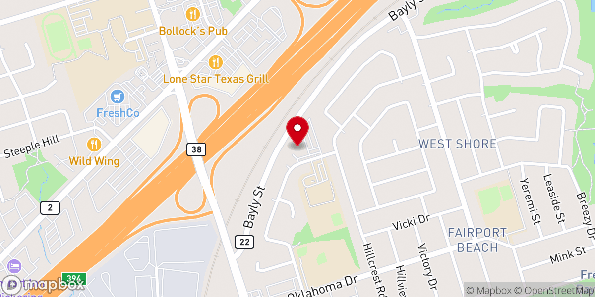 Map showing location of Holy Redeemer Church