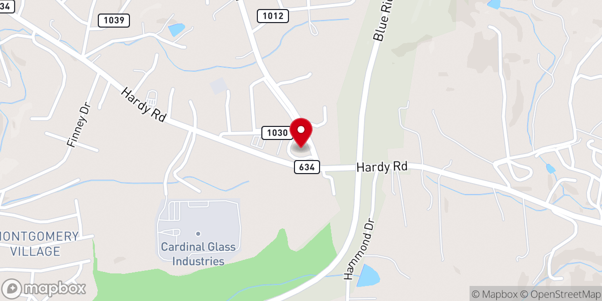 Map showing location of Evangel Foursquare Church