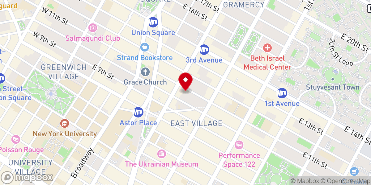 Map showing location of All Saints Ukrainian Orthodox Church
