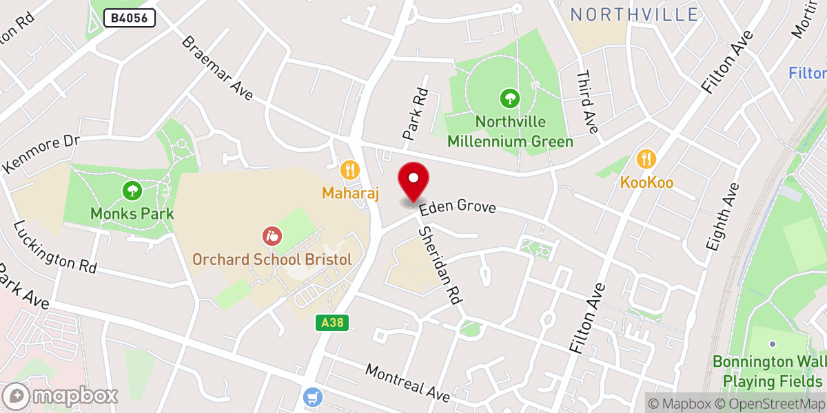 Map showing location of St. Thomas Syro-Malabar Church