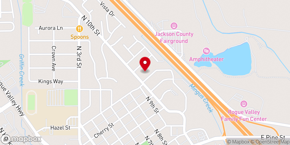 Map showing location of Community Bible Church