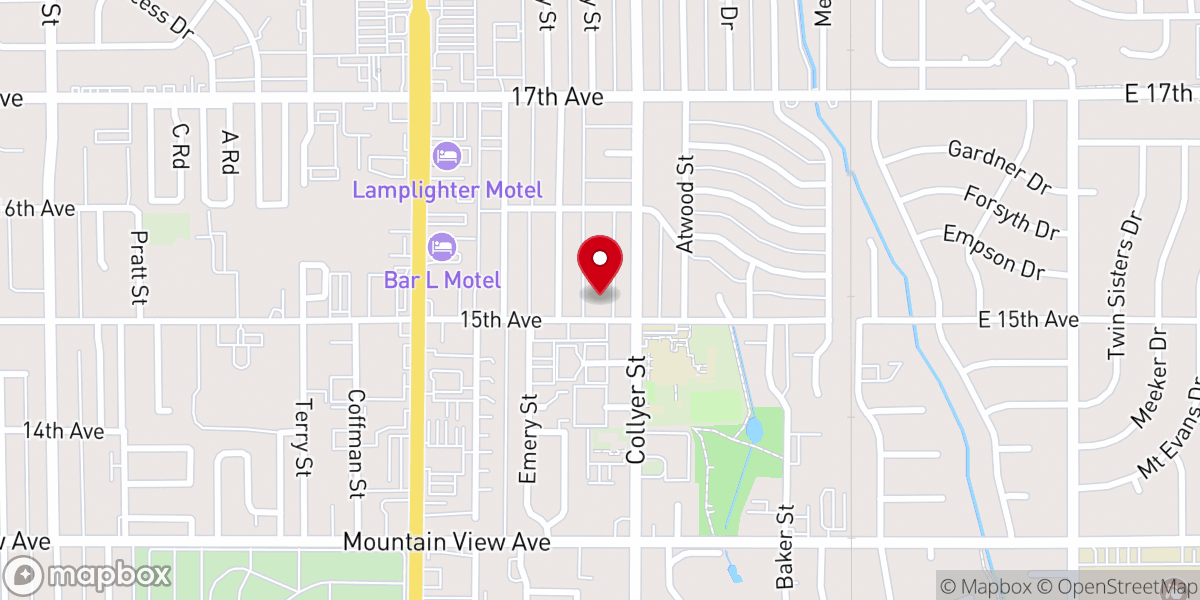 Map showing location of Mountain View Seventh-day Adventist Church