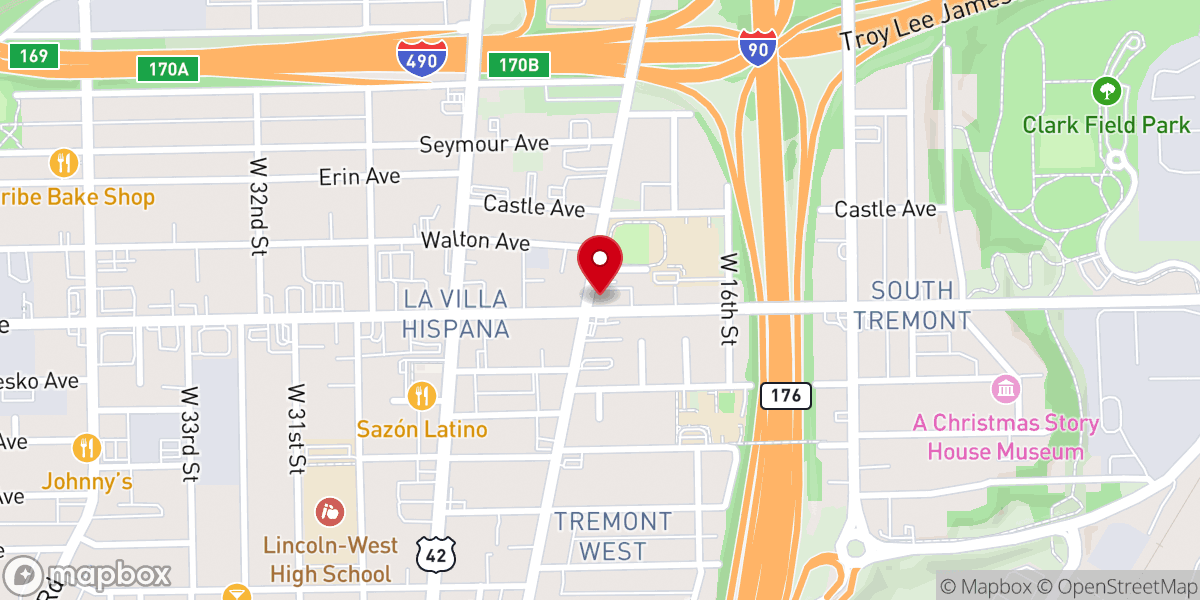 Map showing location of Scranton Road Bible Church
