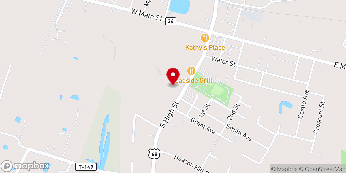Map showing location of Saint Michael Catholic Church