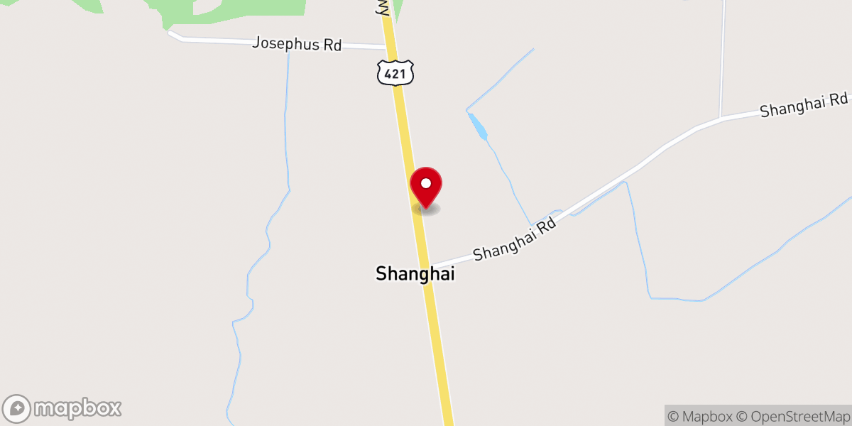 Map showing location of Saint James Church