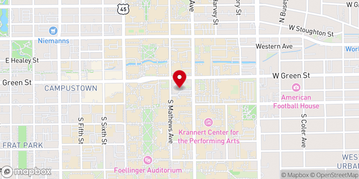 Map showing location of Wesley United Methodist Church