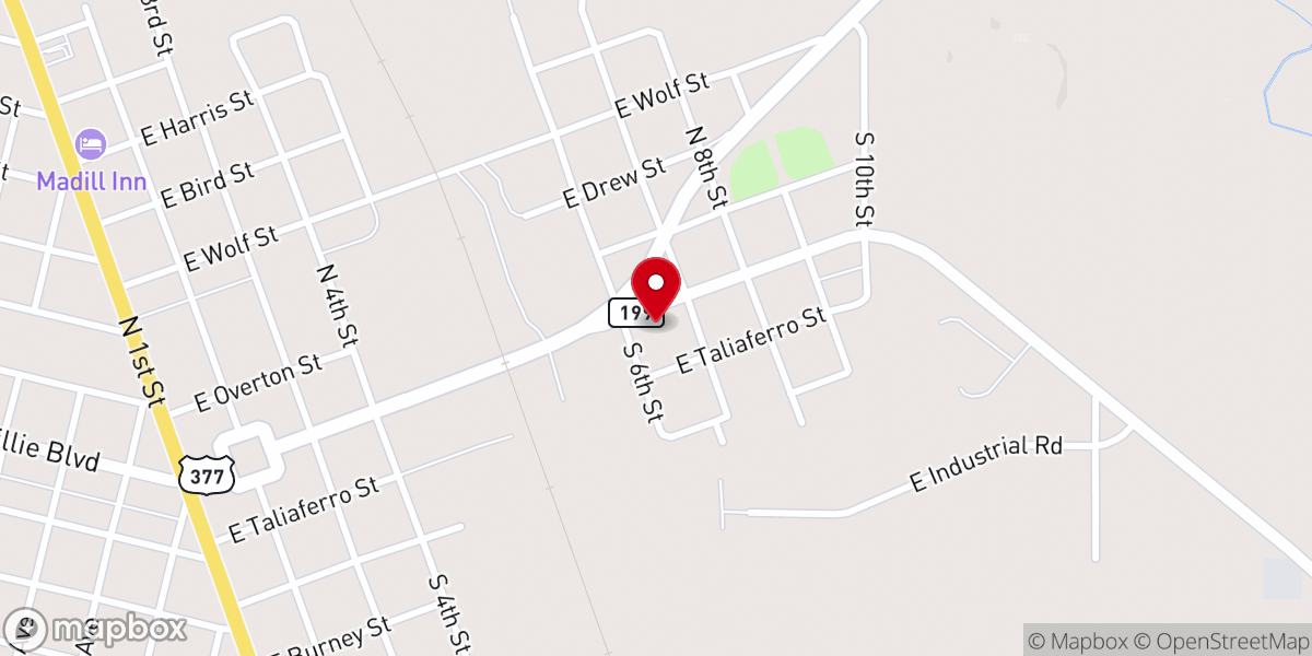 Map showing location of Iglesia Pentecostal Emmanuel