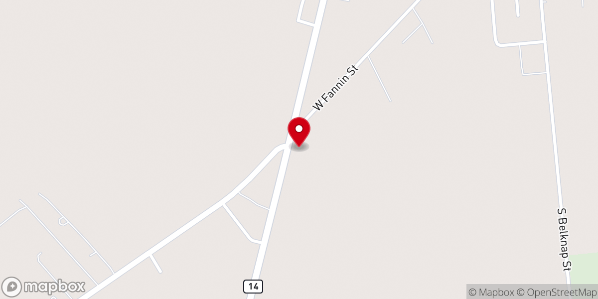 Map showing location of Faith Lutheran Church