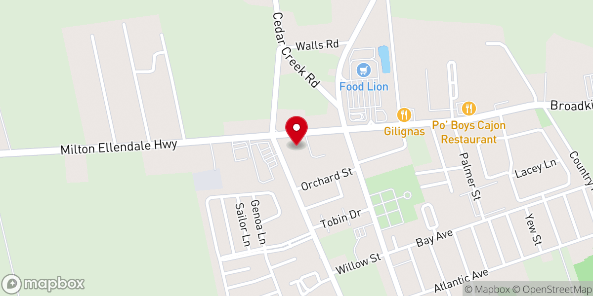 Map showing location of Landmark Baptist Tabernacle