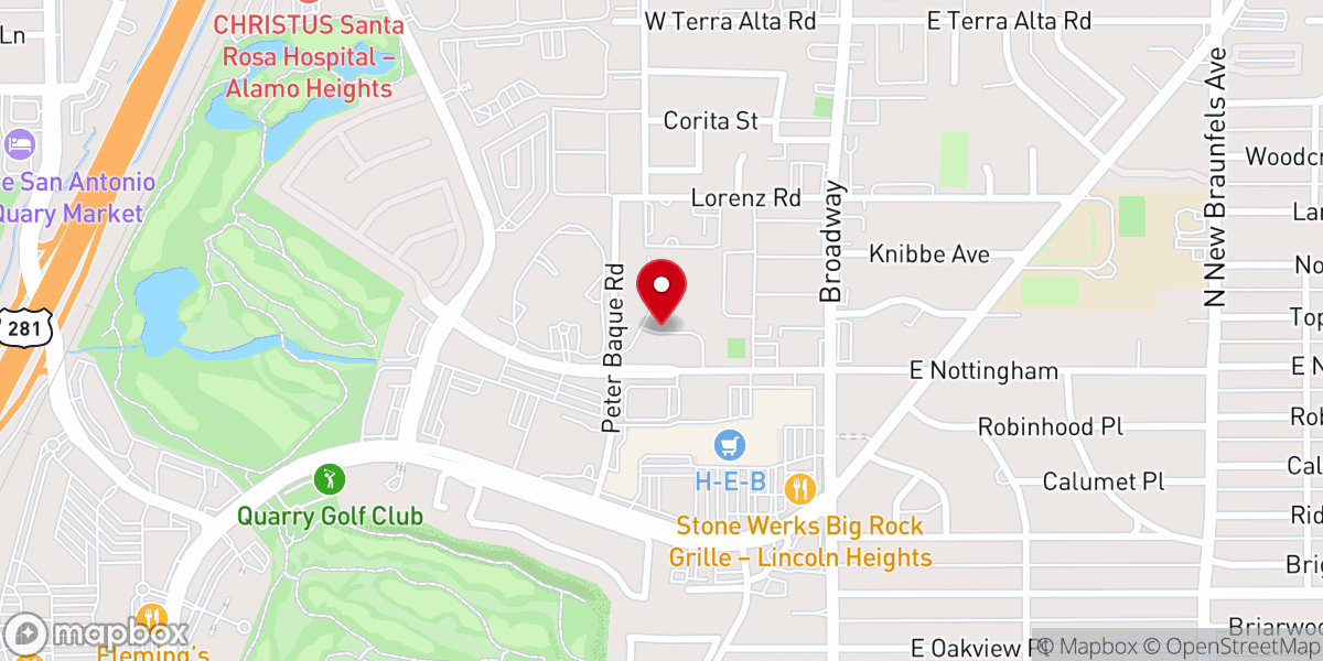 Map showing location of Saint Anthonys Convent