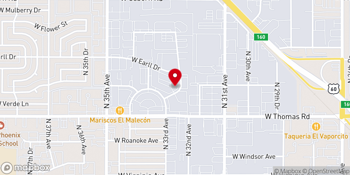 Map showing location of Winners' Chapel International ARIZONA