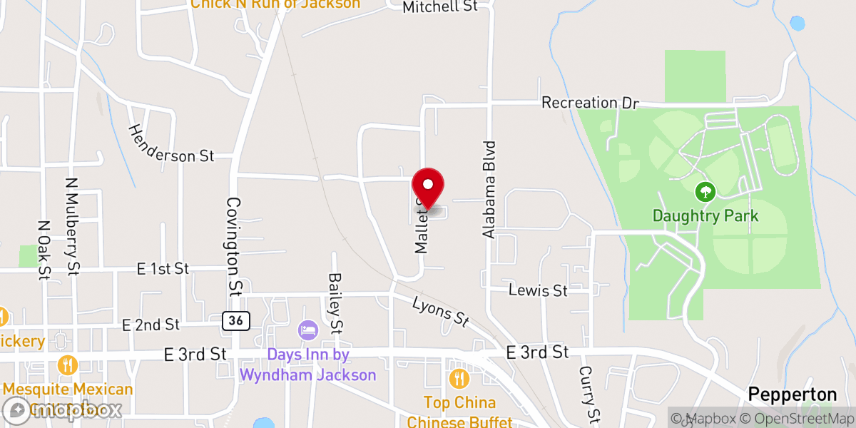 Map showing location of Gospel-Christ Miracle Revival