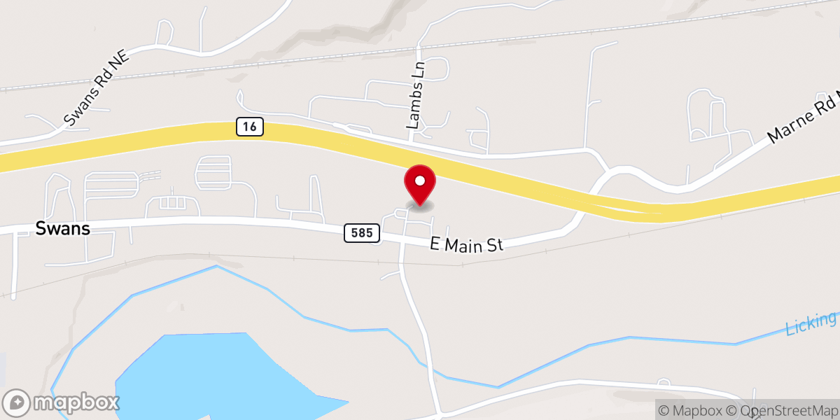 Map showing location of More Life Church