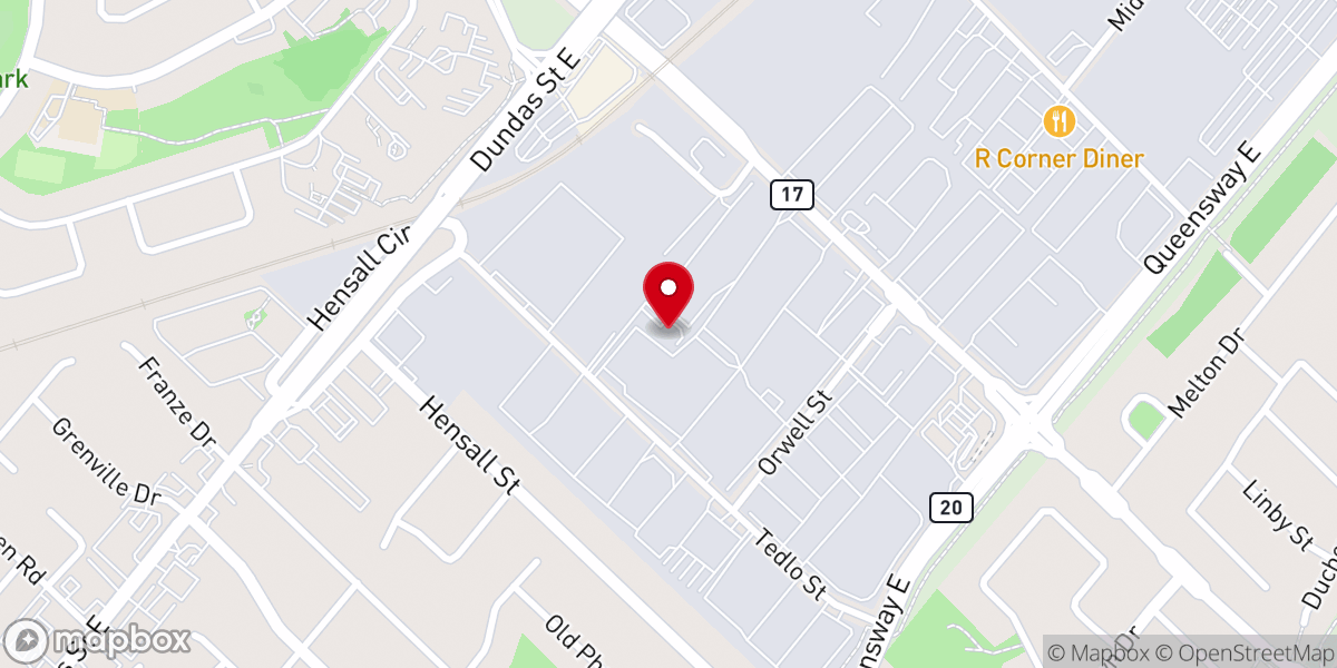 Map showing location of St. Mary's Syriac Orthodox Church of Canada (Jacobite)