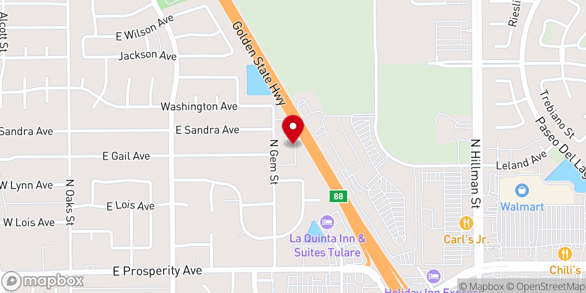 Map showing location of New Life Community Church
