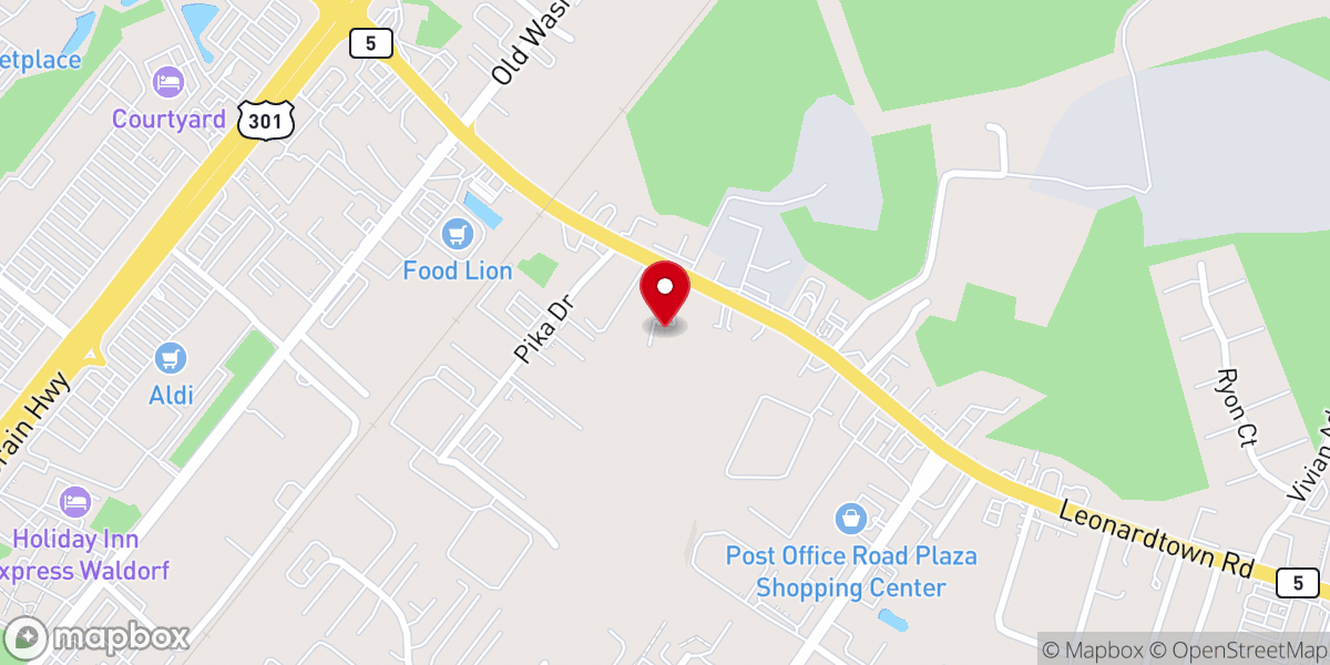 Map showing location of Calvary United Methodist Church