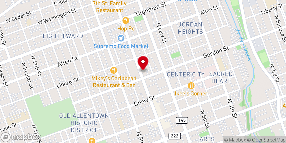 Map showing location of Rose Chapel by Andrea Medina