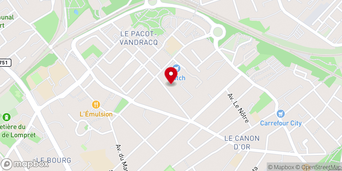 Map showing location of Eglise Chrétienne Evangélique Elim