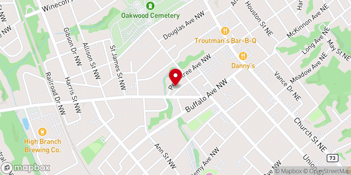 Map showing location of Baptist Sharing House