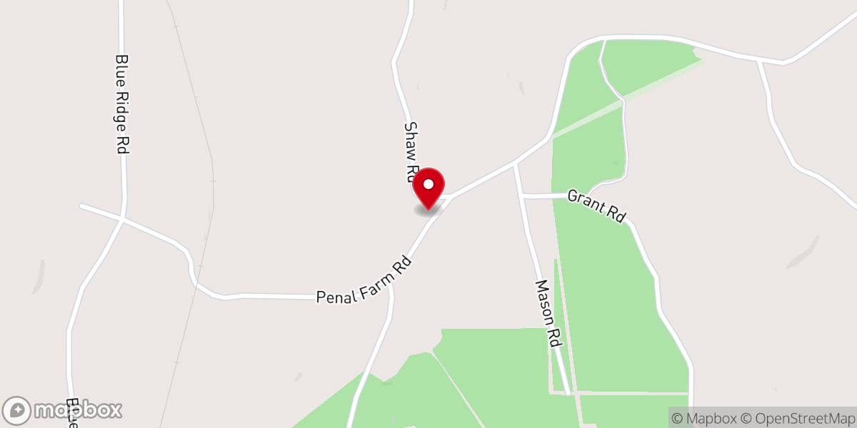 Map showing location of Pratt Hill Church