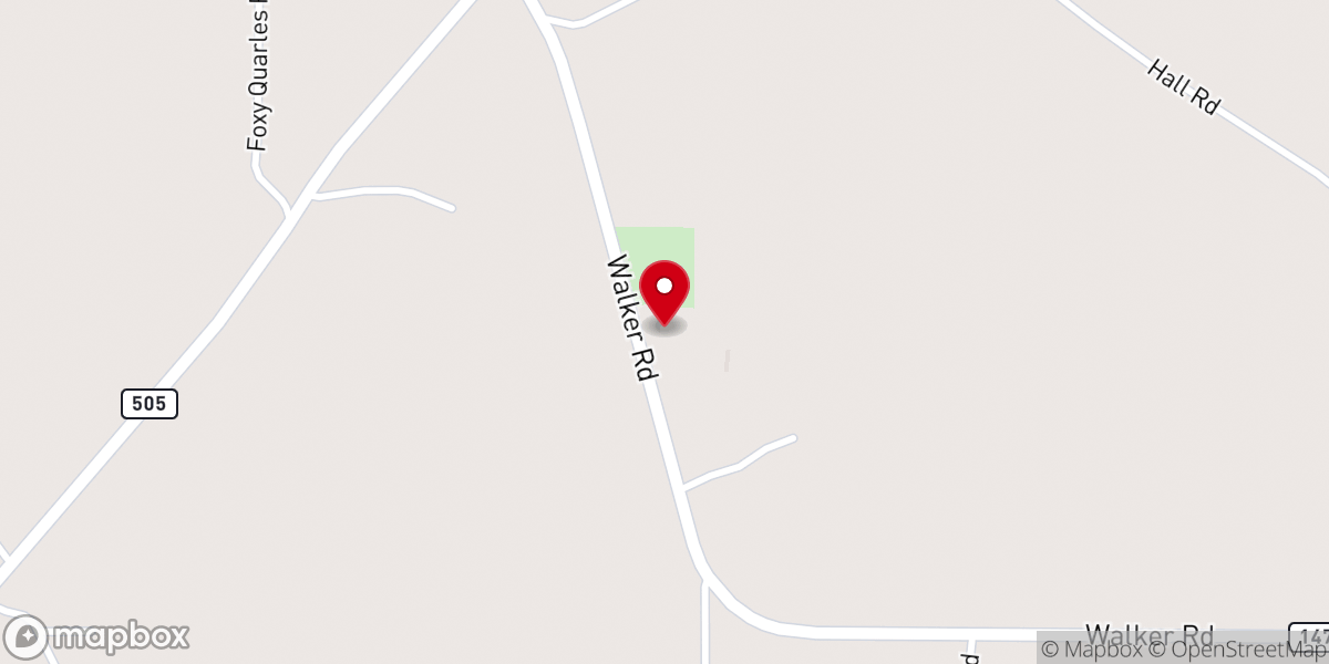 Map showing location of Spring Hill Baptist Church