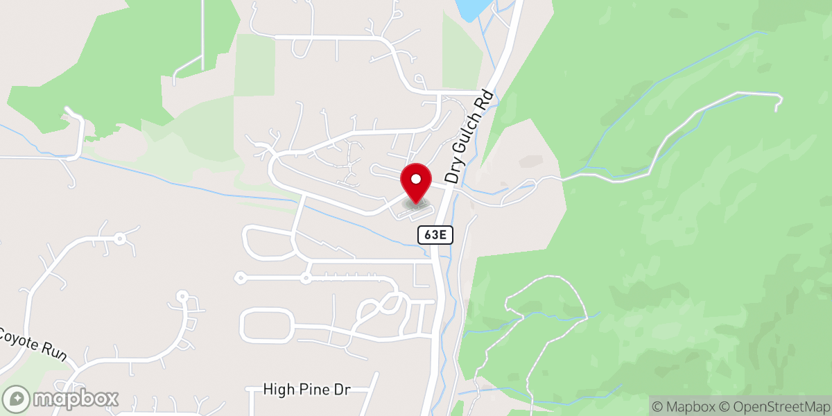 Map showing location of Shepherd of the Mountains Lutheran Church