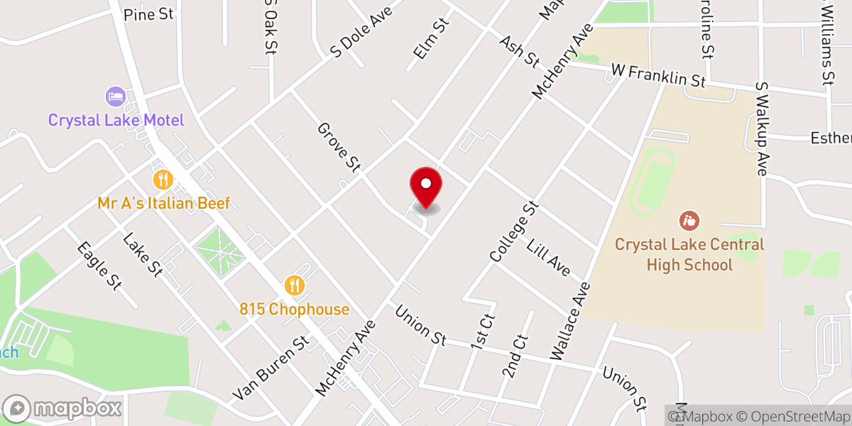 Map showing location of St. Mary's Episcopal Church
