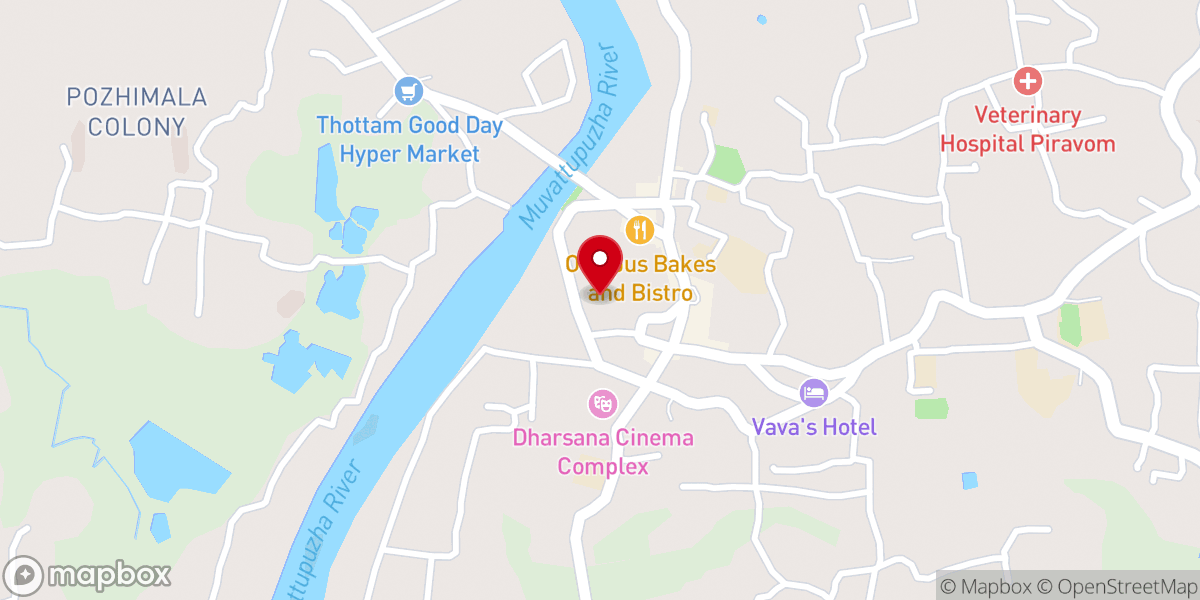 Map showing location of Nithyajeevan Prayer Fellowship