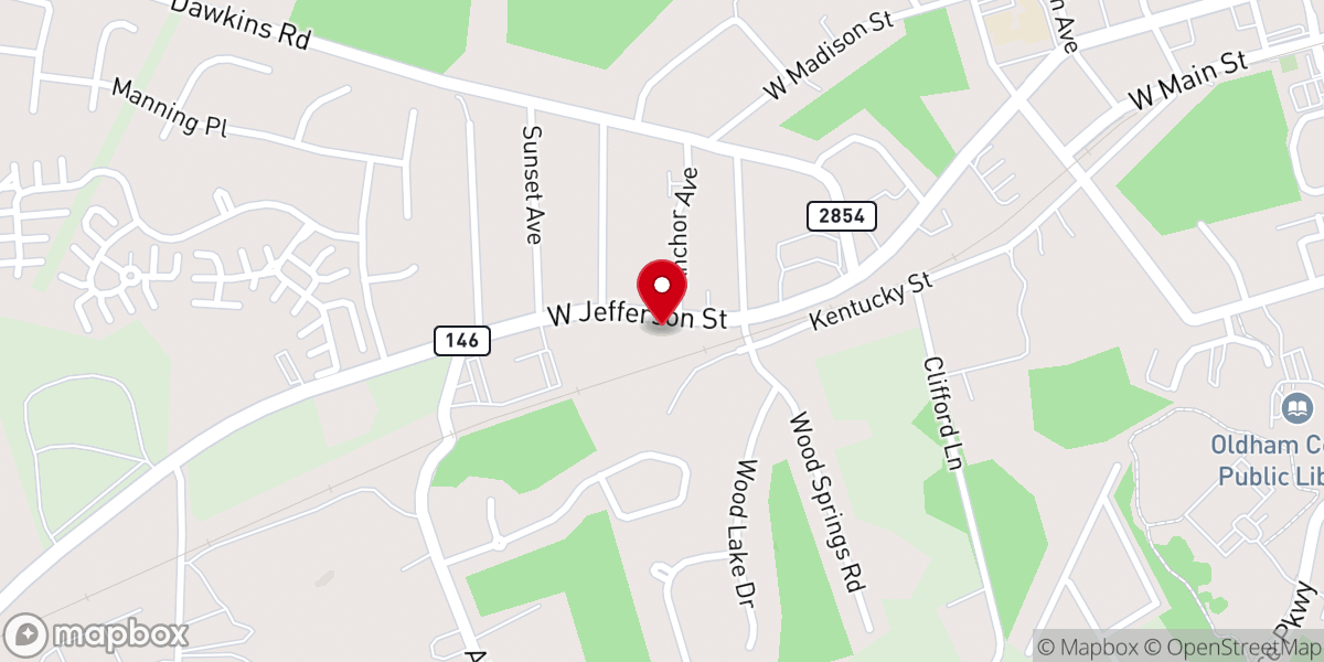 Map showing location of Covenant United Methodist Church of Lagrange Kentucky